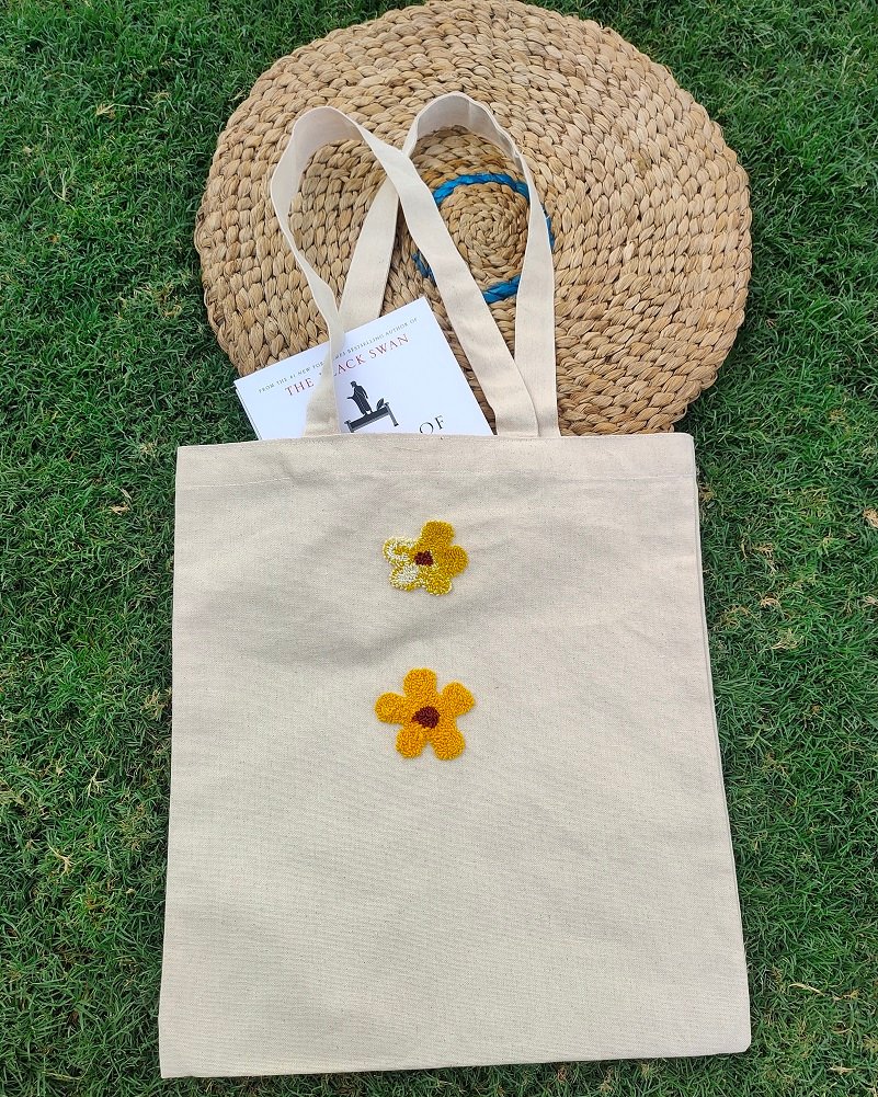 Yellow flower tote bag 800X1000 2 1