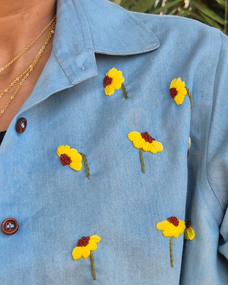 sunflower denim shirt tote bag 800X1000 1